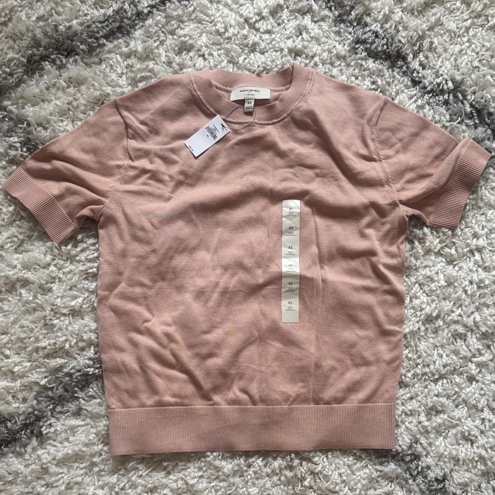 Banana Republic Pink Short Sleeve Tee